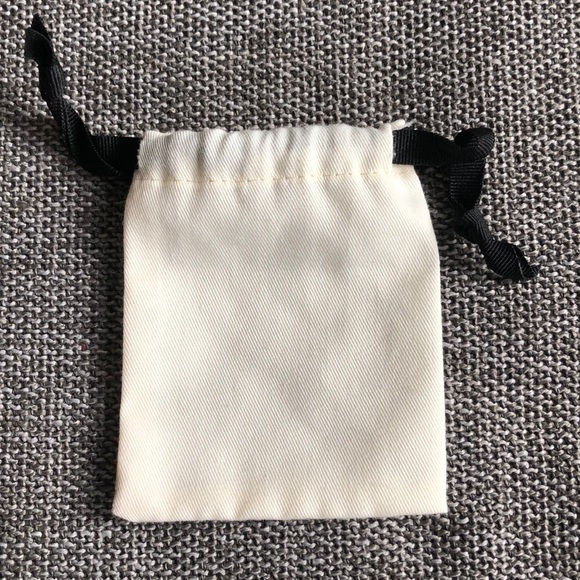 Kate Spade New Small Woven Pouch White Gift Wrap Dust Bag - Picture 3 of 5